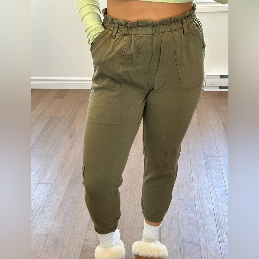 Garage Olive Green Jogger Pants
